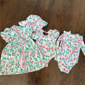 Tommy Bahama strawberry Girls beach bundle - Pink and Green